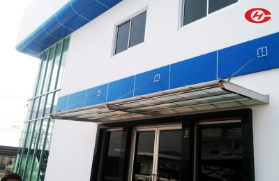 กันสาดอาคารสำนักงาน หลังคาอาคารสำนักงาน จินเฮงการช่าง